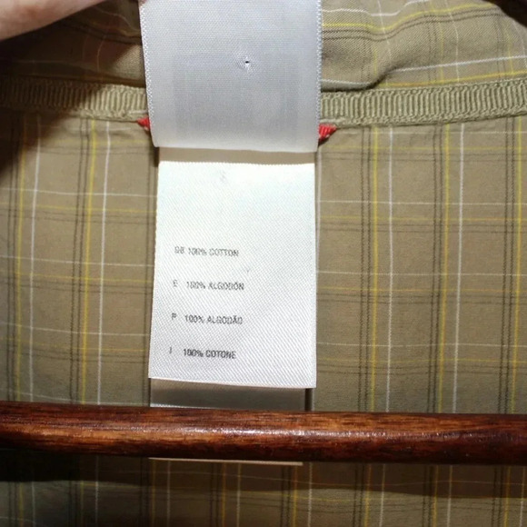 Men’s The North Face Pin Striped Short Sleeve Outdoor Hiking Casual Shirt Size L - Picture 10 of 11